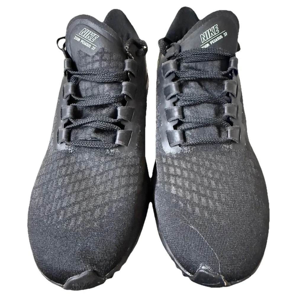 Nike Mens Air Zoom Pegasus 37 Running Black  White | CJ0677 001 Size Men 7.5